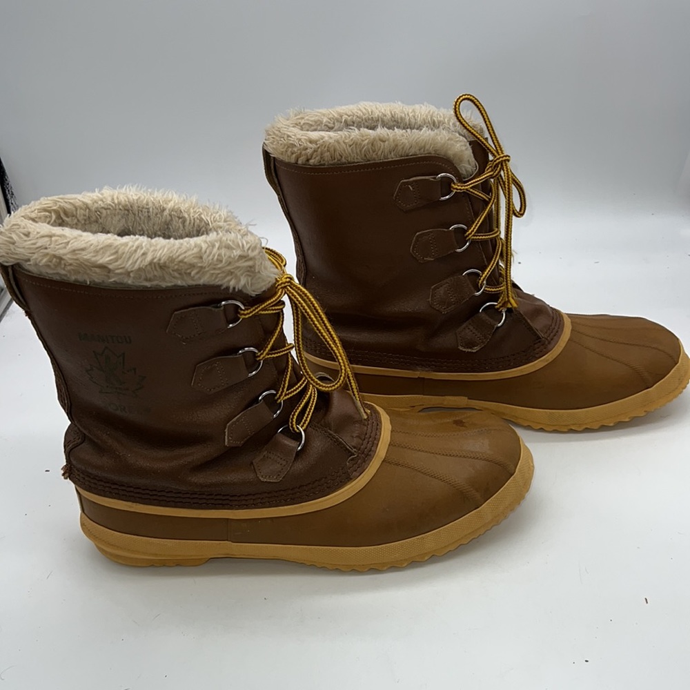 Sorel Manitou Kaufman  Vintage Winter Boots size 12 - Picture 2 of 9